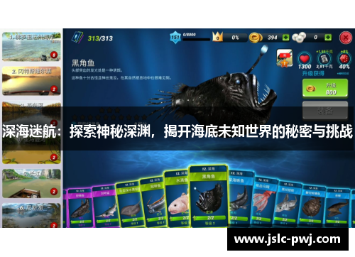 深海迷航：探索神秘深渊，揭开海底未知世界的秘密与挑战