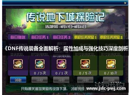 《DNF传说装备全面解析：属性加成与强化技巧深度剖析》